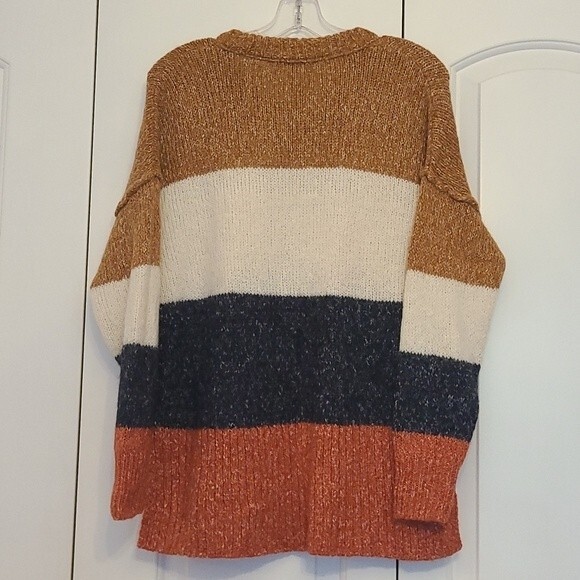 Madewell Striped Baxter Oversized Sweater Women's Size XXS - Picture 2 of 4